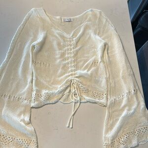 Crochet Cropped Shirt